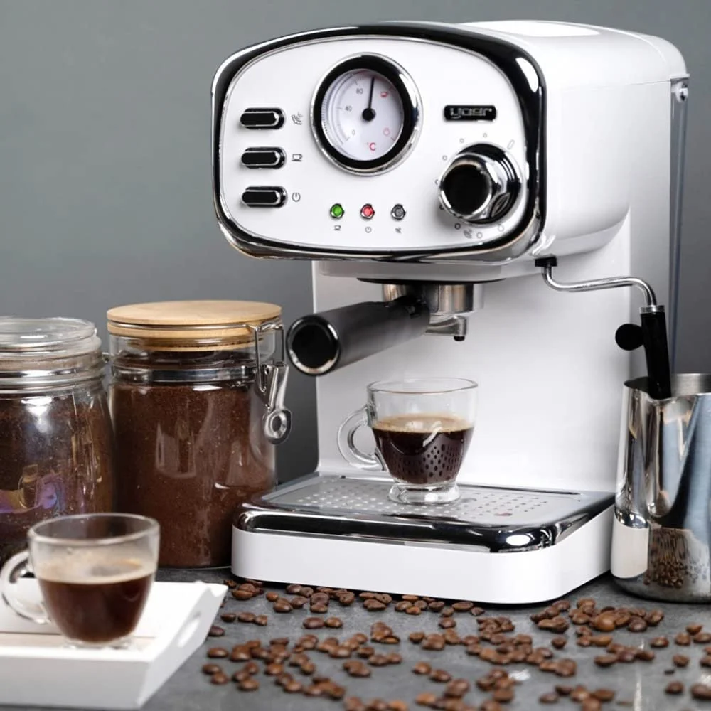 Кофеварка эспрессо YOER Breve EM01W 1100 W 20 Bar 1.2 L White, фото №6