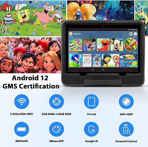 Планшет 10.1" HD Duoduogo S28 8/128Gb 8 ядер Android 12 6850 mAh Черный synthetic.ua - Фото 1