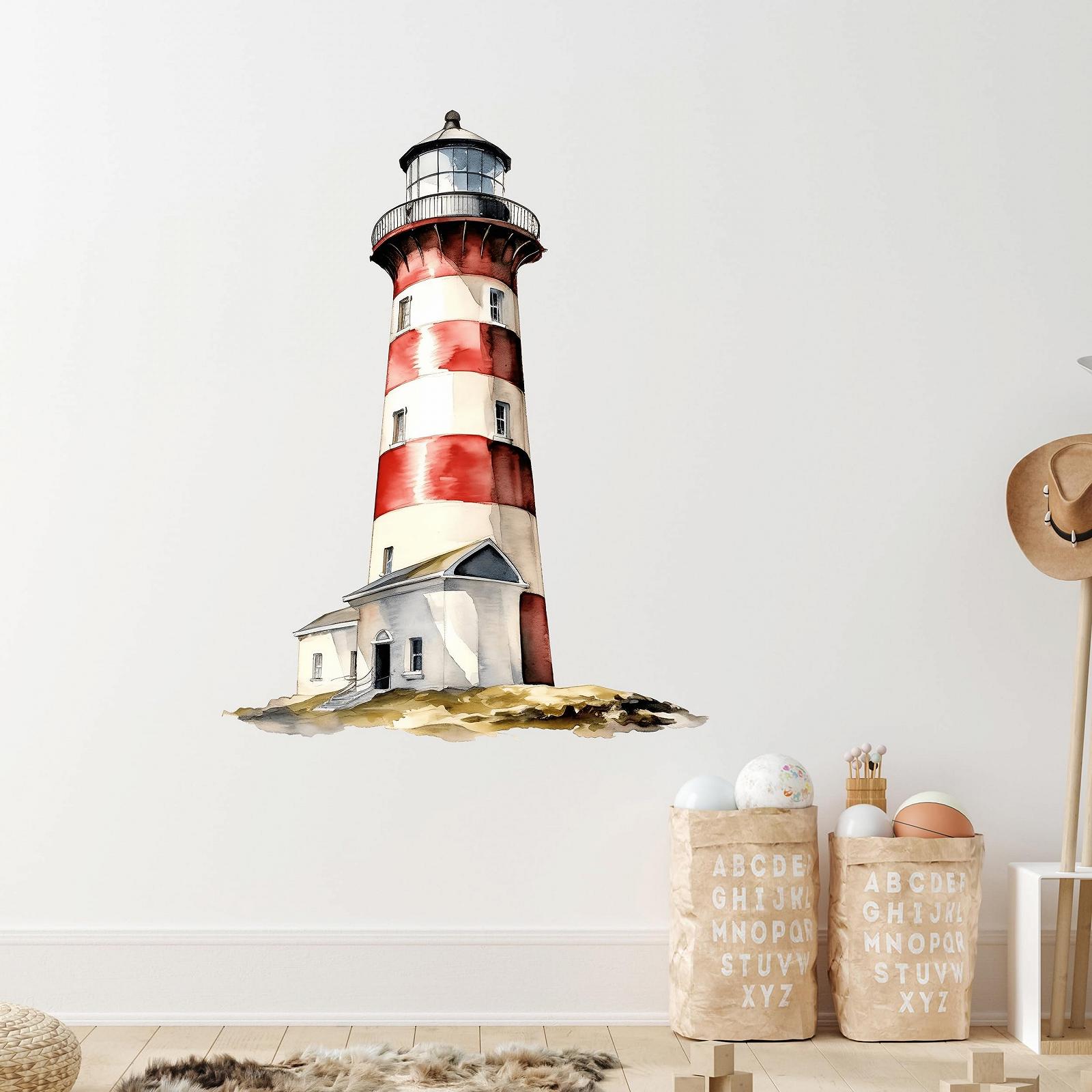 Наклейка на стіну GRAZDesign Lighthouse North Sea 39 x 30 см, фото №3 Наклейка на стіну GRAZDesign Lighthouse North Sea 39 x 30 см, фото №3