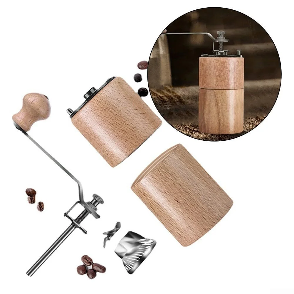 Ручная кофемолка Деревянная с регулируемыми параметрами помола, фото №4