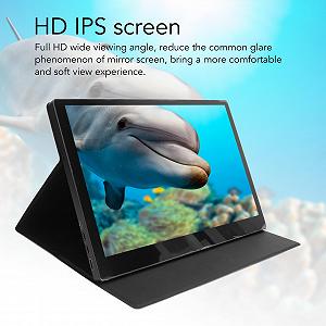 Переносний Монітор HDMI дисплей 13.3 дюйми 2K HDR Type C 60Hz IPS з кришкою synthetic.ua - Фото 1