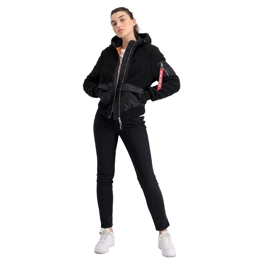 Куртка Alpha Industries Zip Hood Teddy Wmn, фото №4