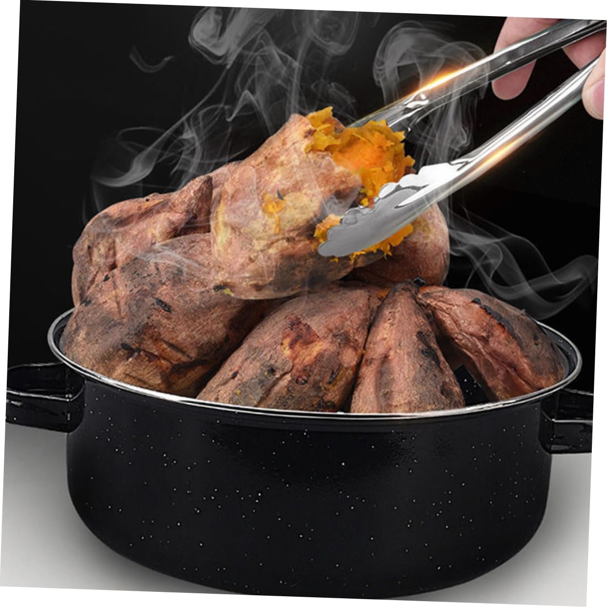 Сковорода-жаровня Multifunctional з подвійними ручками та кришкою, фото №4 Сковорода-жаровня Multifunctional з подвійними ручками та кришкою, фото №4