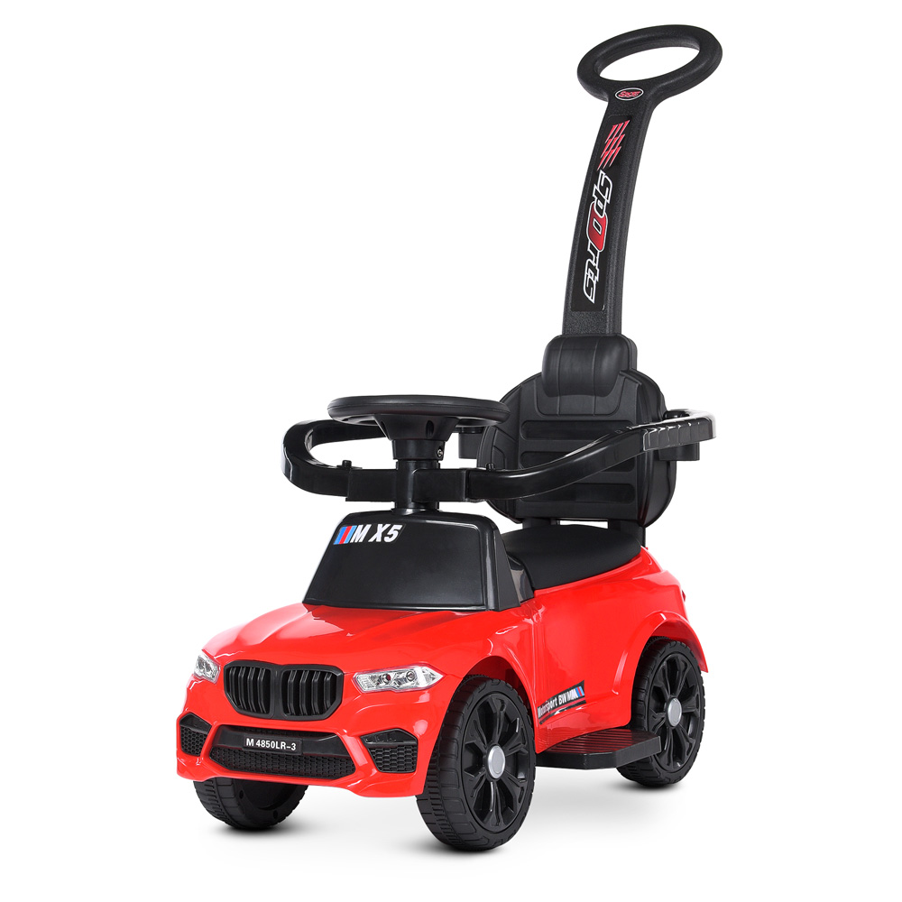 Дитяча каталка-толокар на радіокеруванні BMW з MP3 та USB M 4850LR-3 Червоний, фото №1