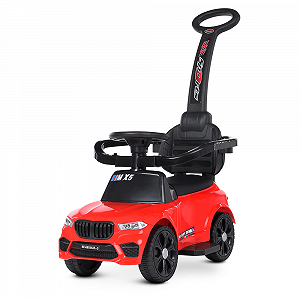 Дитяча каталка-толокар на радіокеруванні BMW з MP3 та USB M 4850LR-3 Червоний - Фото 1