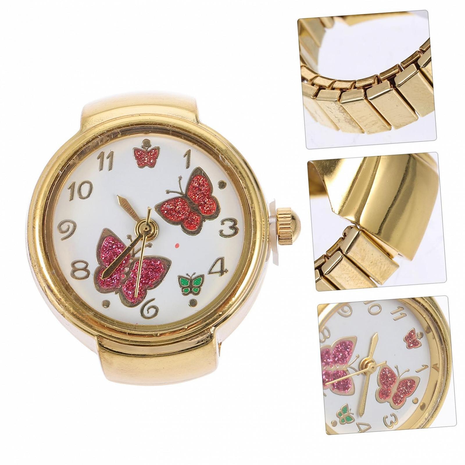 Кільце-годинник Healvian з дизайном метелика, фото №8 Кільце-годинник Healvian з дизайном метелика, фото №8