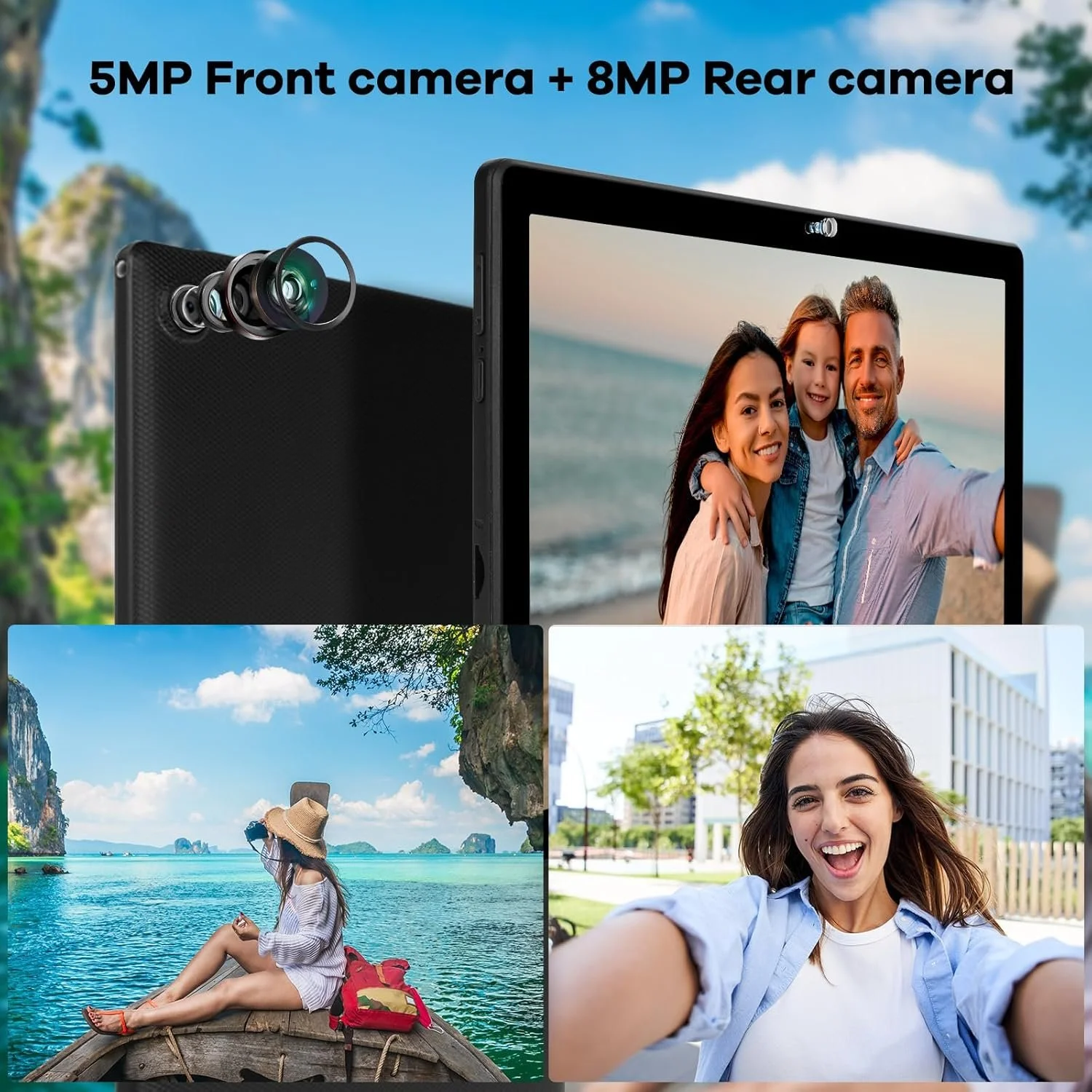 Планшет 10.1" Whitedeer KT1016 3+5/64 ГБ 8 ядер Android 14 5000 mAh Чорний, фото №6 Планшет 10.1" Whitedeer KT1016 3+5/64 ГБ 8 ядер Android 14 5000 mAh Чорний, фото №6