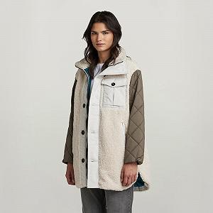 Женская куртка G‑Star RAW Teddy Mix Jacket Carley Teddy - S synthetic.ua - Фото 1