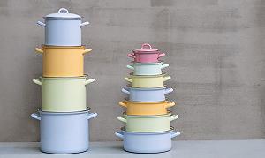 Кастрюля для запекания Riess Classic-Household Articles Colour/Pastel 0282-006 с хромированным ободком 24 см голубая synthetic.ua - Фото 1