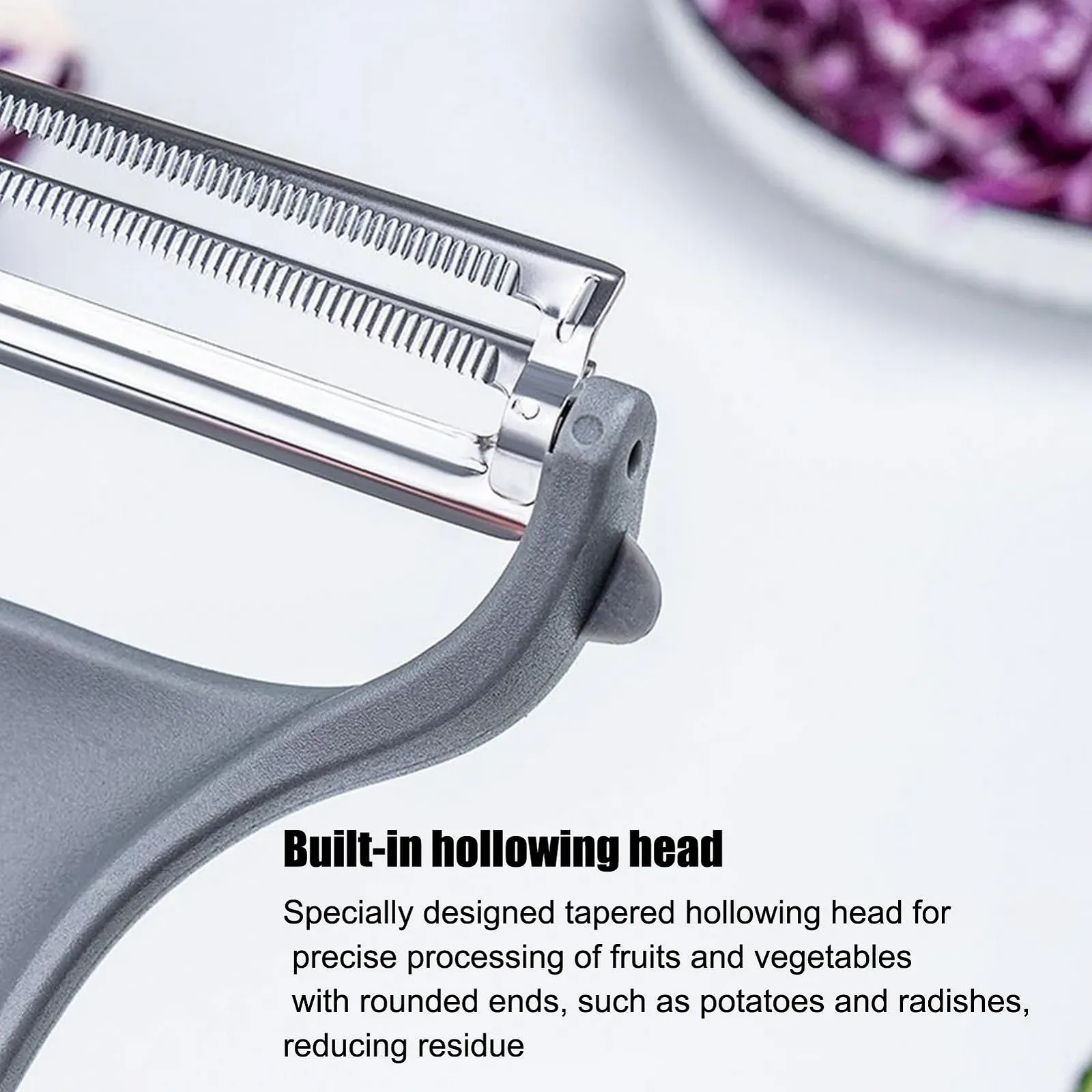 Терка для капусти, кухонний прилад для нарізання та очищення капусти, фото №4