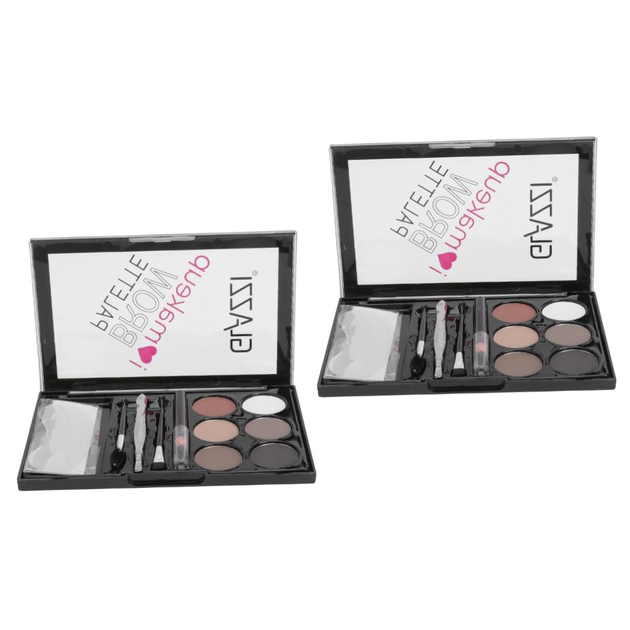 Набор FOMIYES 2 шт для бровей с пудрой Воспламененная Помада Матовые и Мерцающие Тени для век Щетка для бровей, фото №1