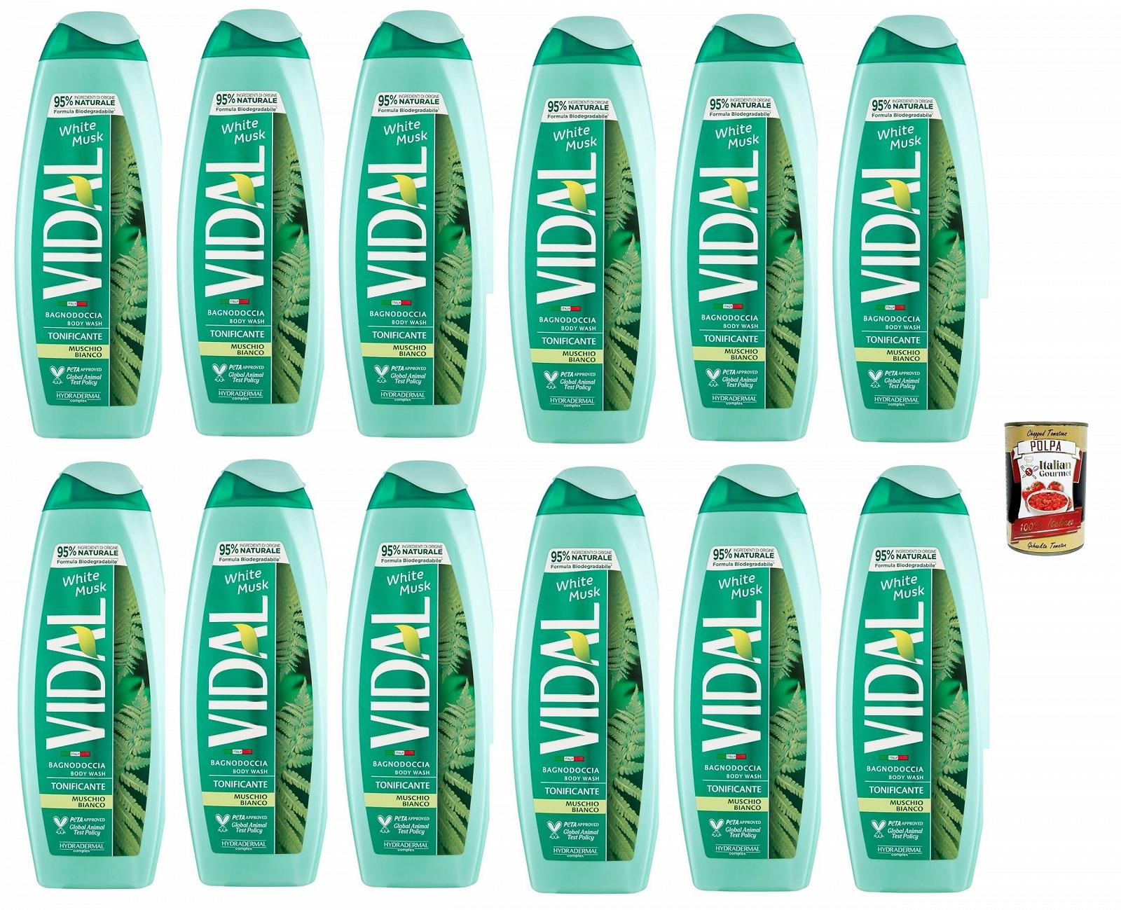 Гель-піна для душу Vidal Muschio Bianco White Musk 12 x 500 мл, фото №1