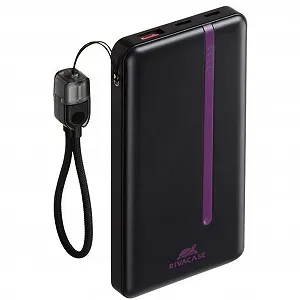 Батарея универсальная RivaCase 10000mA, 22.5W, PD, QC, Black (RIVAPOWER VA2311 (Black)) synthetic.ua - Фото 1