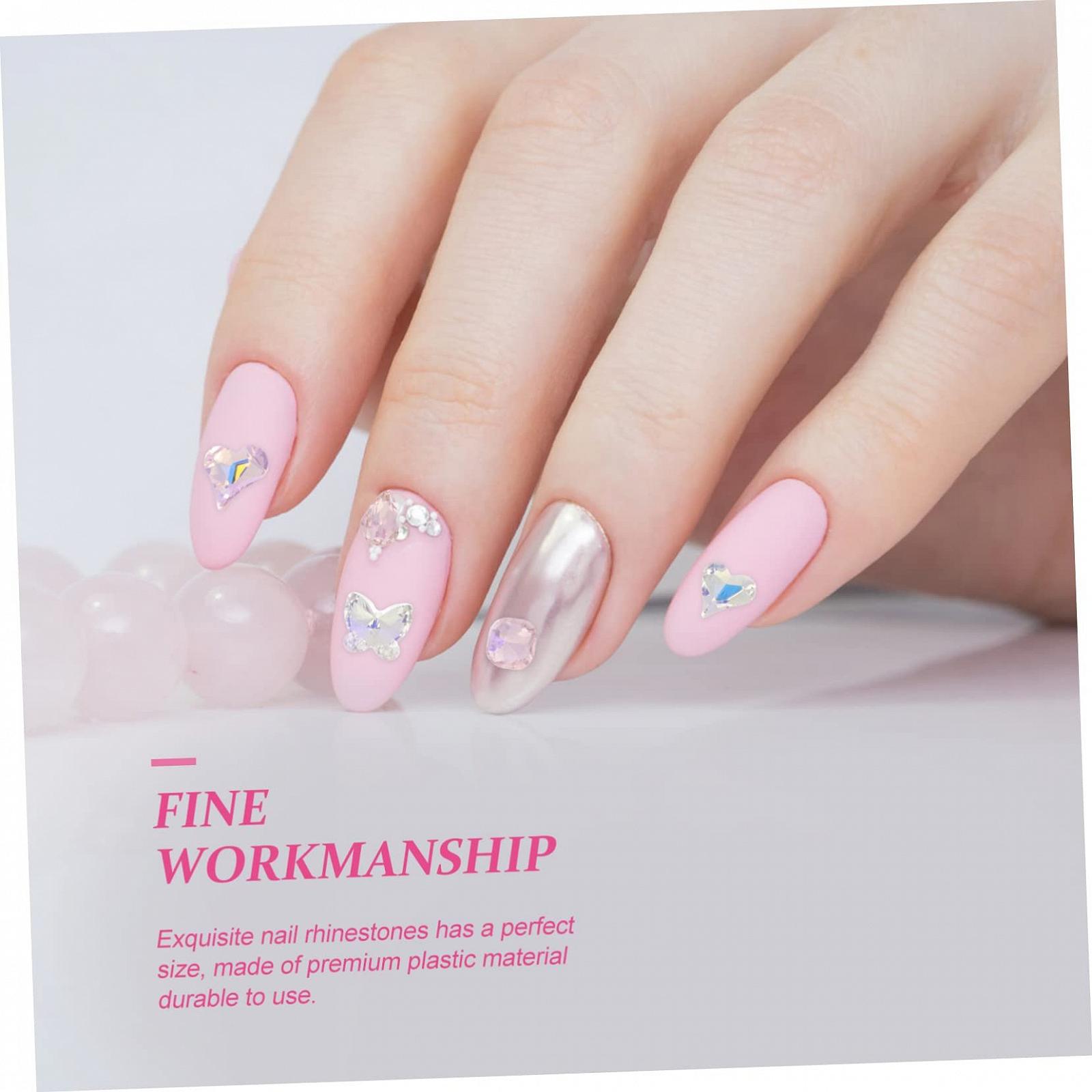 Стразы для ногтей Healeved, 160 шт, сердечки, украшения для ногтей, аксессуары для ногтей, стразы для ногтей, украшения для ногтей, орнаменты, подвески, украшения для ногтей, японские украшения, конусная дрель, пластик, фото №8