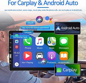 Автомагнітола OiLiehu SH1AM10O / 9" / Сенсорна / Apple CarPlay / Android Auto / Bluetooth / FM / USB / AUX / 1DIN synthetic.ua - Фото 1