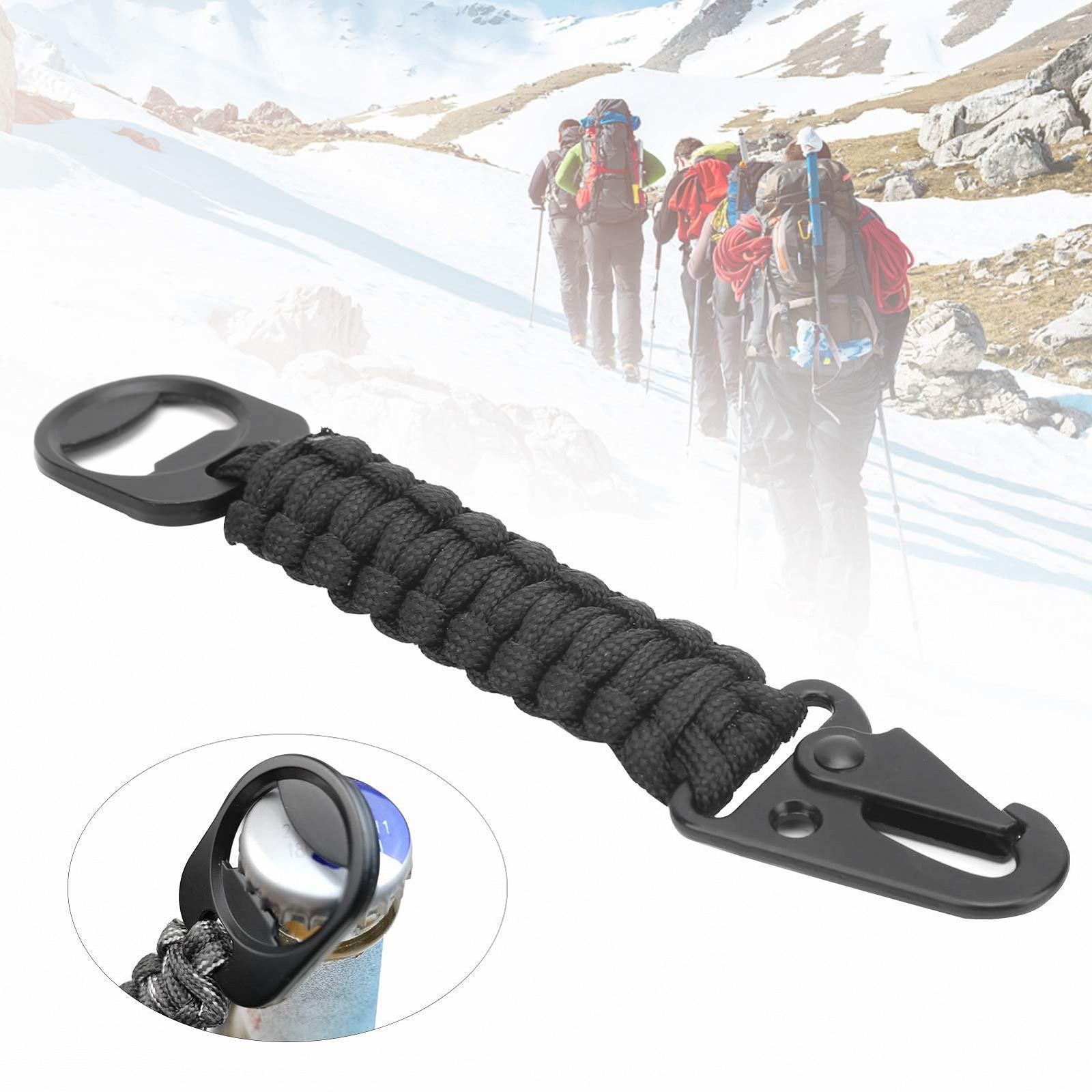 Брелок Paracord HERCHR, 3 шт, багатофункціональний, відкривачка для пляшок, карабін Paracord, ремінець, нековзний зовнішній кулон для кемпінгу, риболовлі, полювання, фото №6
