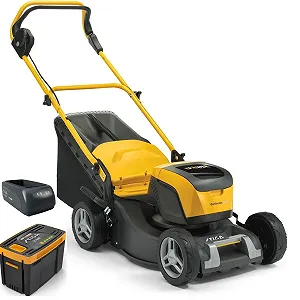 Купити Газонокосарка акумуляторна STIGA Collector 543 AE Kit / Сталева дека / 41 см / 60 л / Чорна-Жовта - Фото 1 Газонокосарка акумуляторна STIGA Collector 543 AE Kit / Сталева дека / 41 см / 60 л / Чорна-Жовта - Фото 1