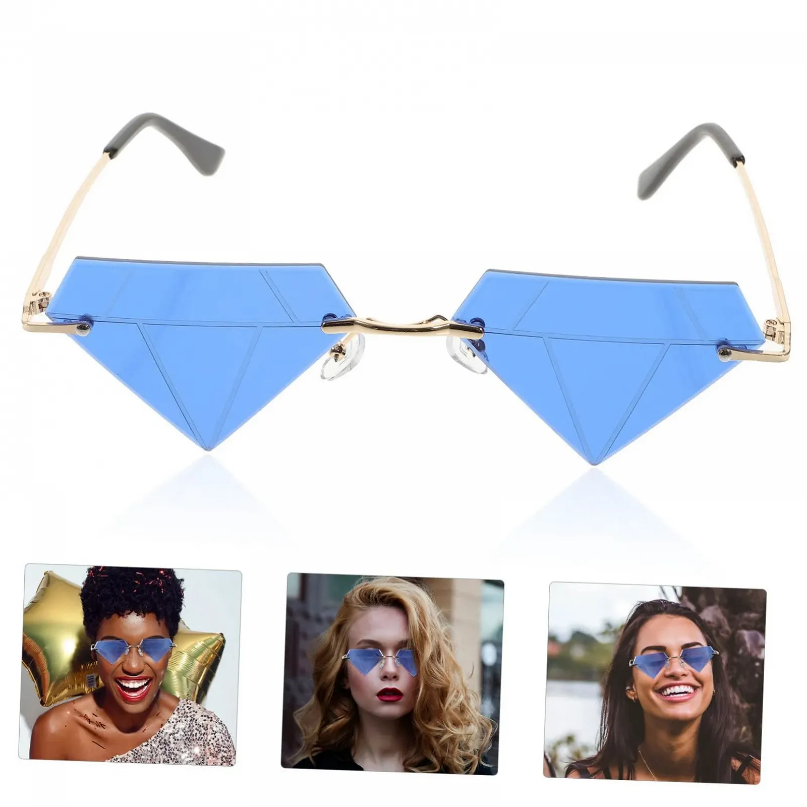 Солнцезащитные очки Бриллиант VALICLUD Для детей Без оправы, фото №2