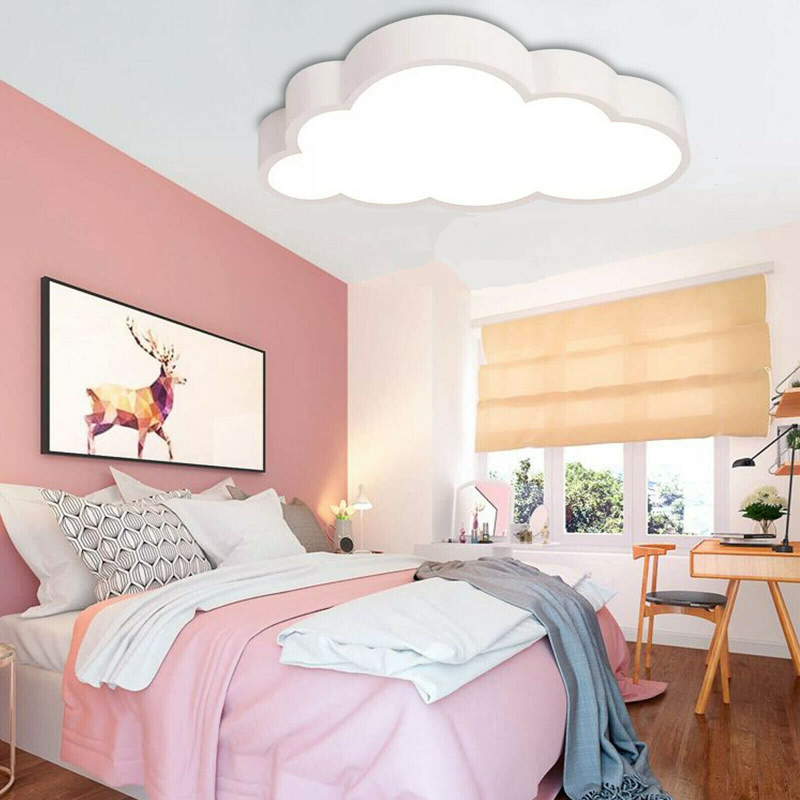 Светильник Esyogen Cloud Children's Room LED потолочный 36 Вт белый тканевая форма облака, фото №1