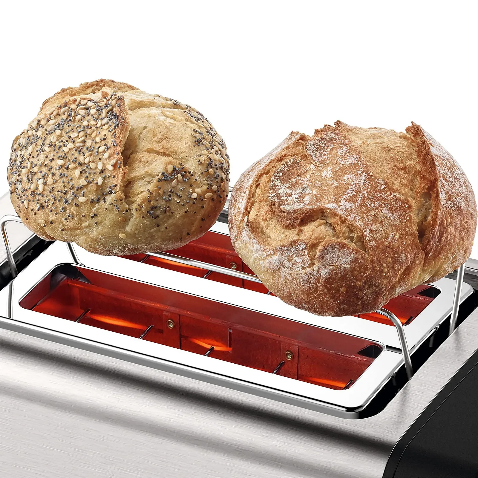 Тостер Bosch DesignLine TAT4P420 970W Черный / Серебристый, фото №7