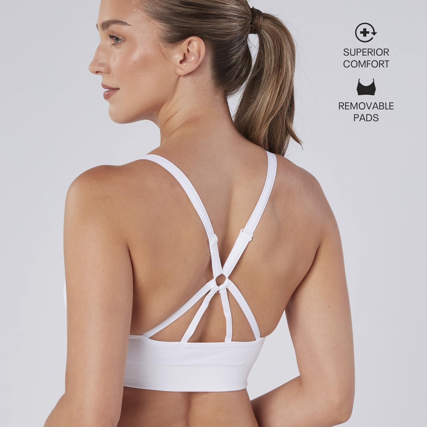 Спортивный бюстгальтер Reebok Maryna 1 шт. в упаковке, фото №3