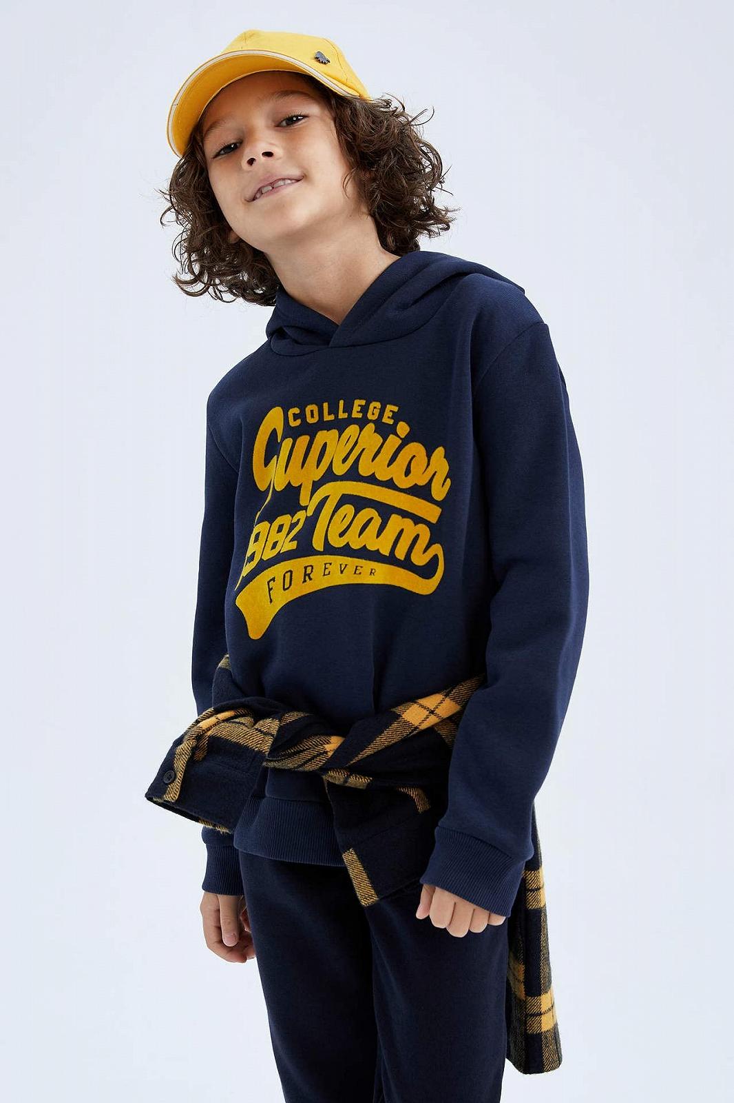 Толстовка с капюшоном DeFacto для мальчиков, фото №4