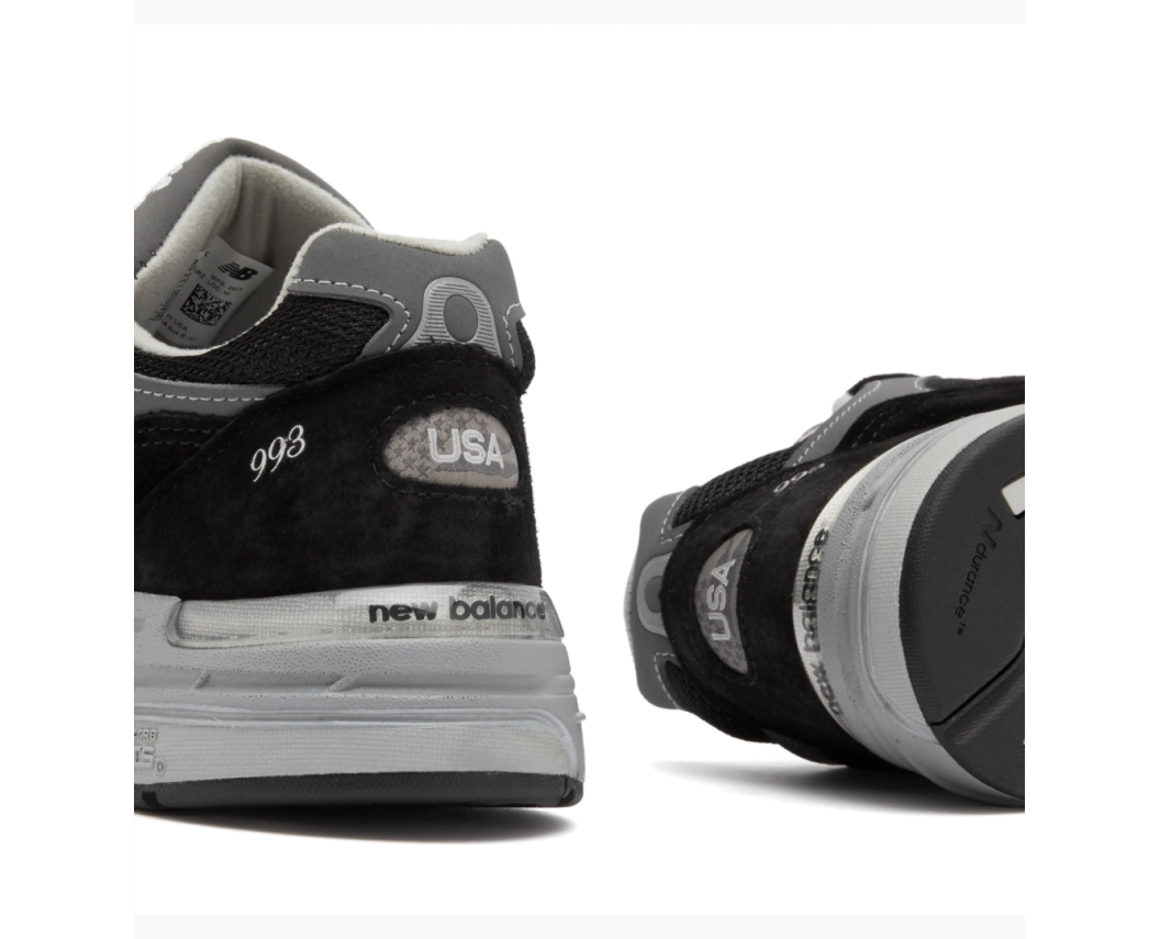 Кросівки New Balance93 Black Grey 37, фото №4
