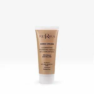 Крем для рук Renora I Brightening, Увлажняющий концентрат для рук и ногтей, с органическим льняным, миндальным и оливковым маслом, 75 мл - Фото 1