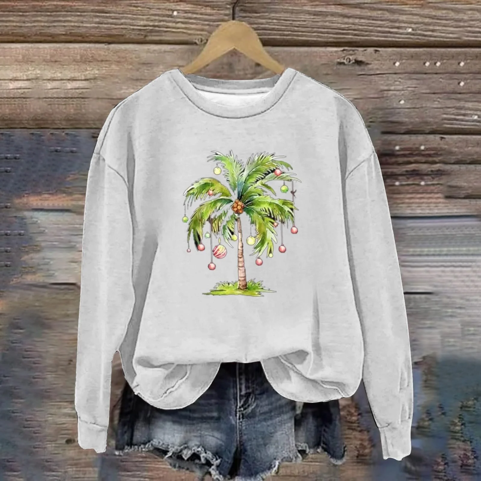 Жіночий світшот Різдвяний принт, фото №3