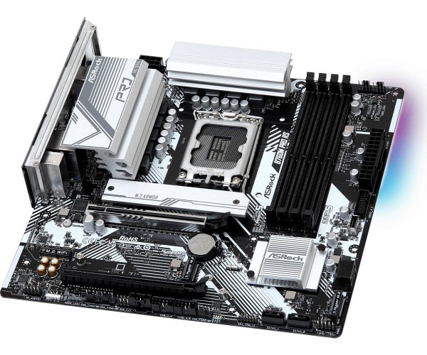 Материнська плата ASRock B760M PRO RS (1700/B760, 4*DDR5, 2xPCIex16 4xSATAІІІ 3xM.2, 2.5GLan, 7.1ch, mATX, фото №4 Материнська плата ASRock B760M PRO RS (1700/B760, 4*DDR5, 2xPCIex16 4xSATAІІІ 3xM.2, 2.5GLan, 7.1ch, mATX, фото №4