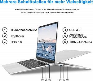Ноутбук 15.6" WOZIFAN ‎W6 Intel Celeron J4105 RAM 6GB SSD 256GB Windows 11 (UKR) synthetic.ua - Фото 1