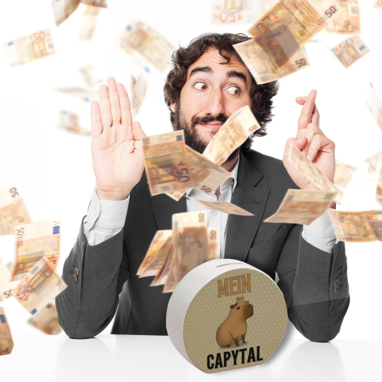 Скарбничка Mein Capytal Капібара керамічна з пробкою, фото №7