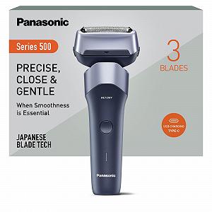 Электробритва Panasonic Series 500 ES-ERM3FV503 3-лезвийная 10D гибкая головка IPX7 USB-C Фиолетовая - Фото 1
