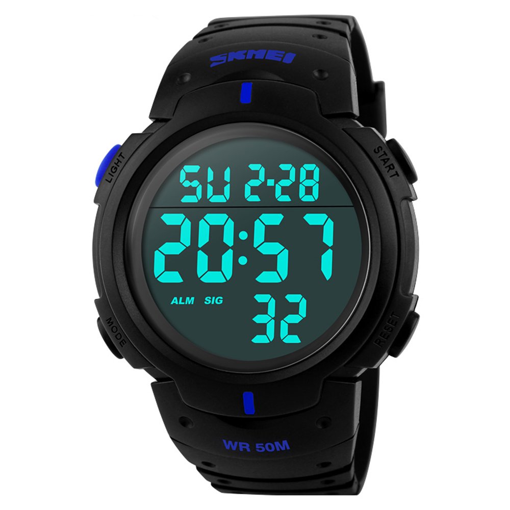 Годинник Skmei 1068BU Black-Blue, фото №2