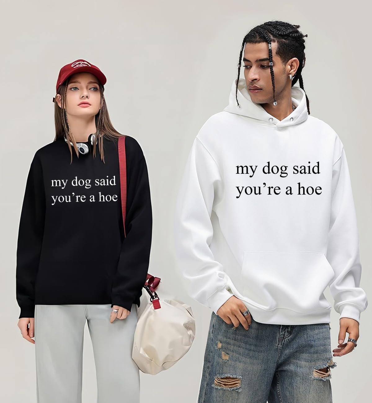 Толстовка с капюшоном My Dog Said You're A Hoe Sweatshirt Lustiges Hunde-Shirt Unisex, фото №2