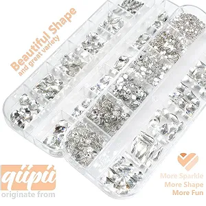 Кристали Білий Блиск 1424 типи великих блискучих каменів synthetic.ua - Фото 1