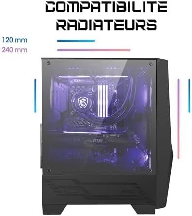 Ігровий корпус для ПК MSI MAG FORGE 100M Mid Tower Чорний, фото №4