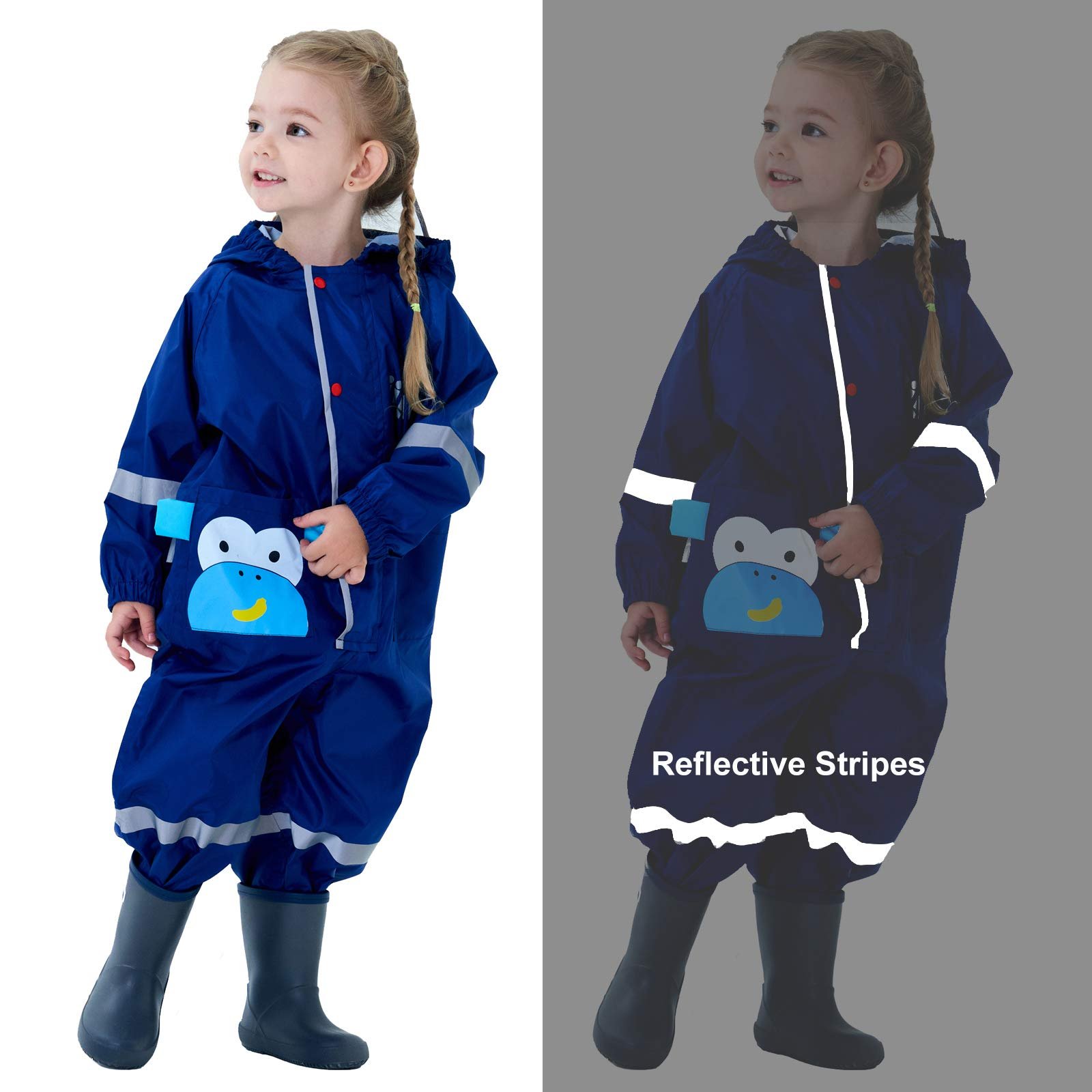 Комбінезон JinBei Дитячий непромокальний для хлопчиків і дівчаток Все-в-одному, фото №4