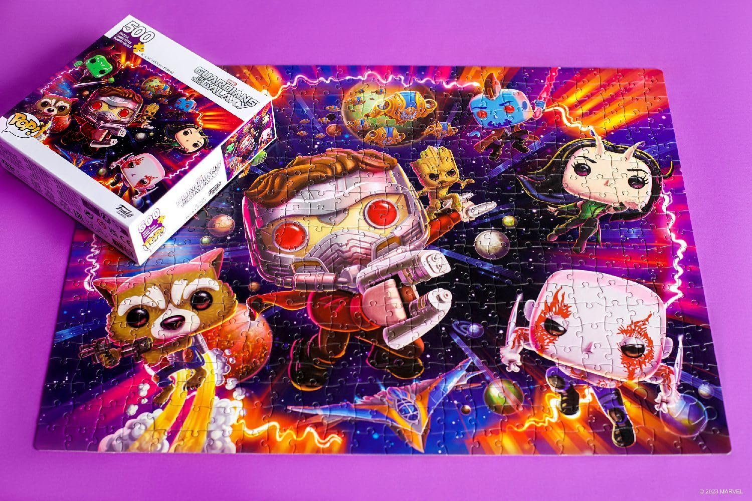 Пазл Funko POP! Puzzles Marvel Guardians of The Galaxy 500 элементов 45.7 см x 61 см Английский язык, фото №3 Пазл Funko POP! Puzzles Marvel Guardians of The Galaxy 500 элементов 45.7 см x 61 см Английский язык, фото №3