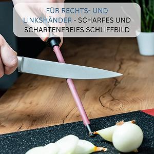 Точило для ножів Westmark Sieger-Long-Life зі спеченого рубіна 20 см Чорний/червоний synthetic.ua - Фото 1