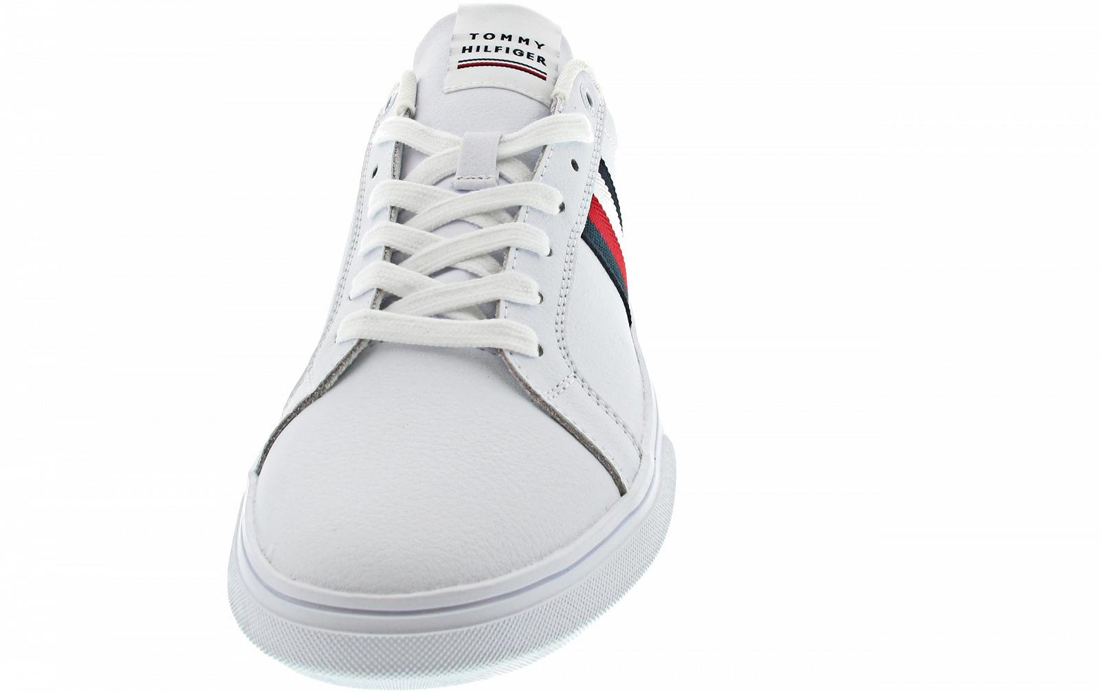 Кеди Tommy Hilfiger Cupsole Шкіряні Corporate Leather Cup Stripes Білий, 40 EU, фото №4