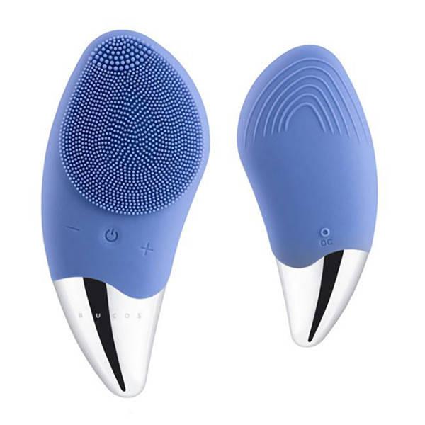 Электрическая силиконовая щетка-массажер для чистки лица Sonic Facial Brush Синяя, фото №1 Электрическая силиконовая щетка-массажер для чистки лица Sonic Facial Brush Синяя, фото №1