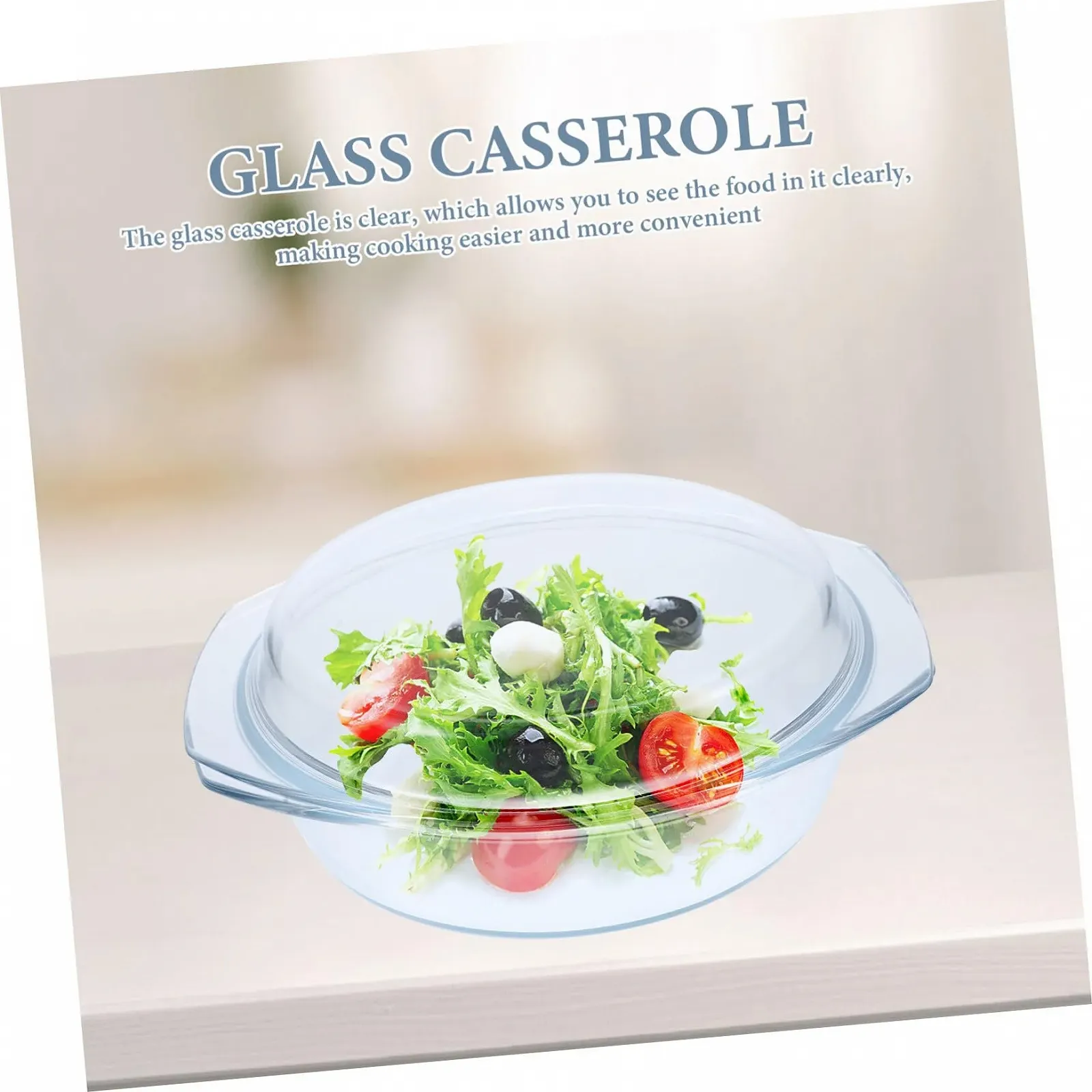 Форма скляна термостійка з кришкою, фото №3