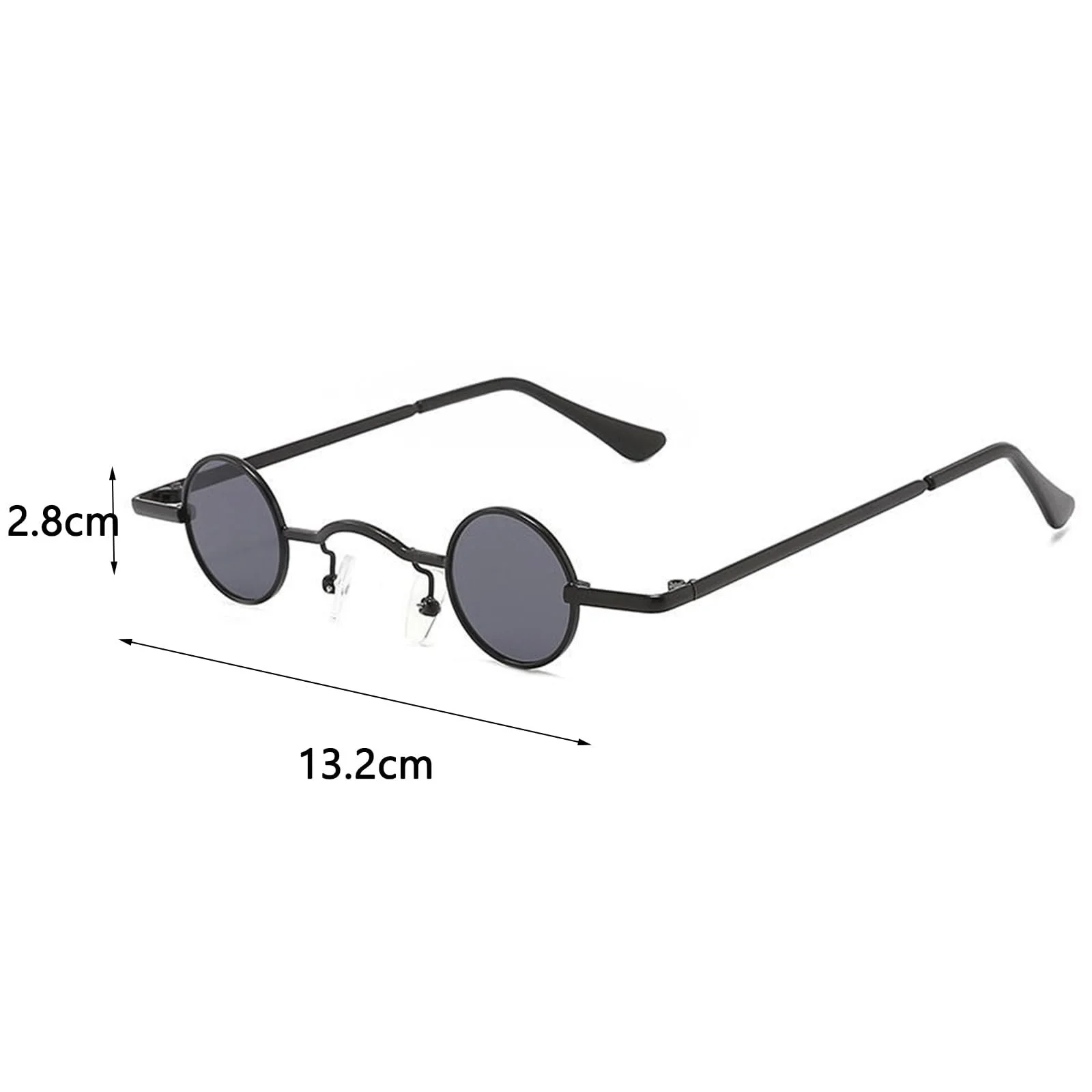 Вінтажні сонцезахисні окуляри круглі маленькі чоловічі/жіночі поляризовані в стилі стімпанк (2 шт.) червоні, чорні, фото №2 Вінтажні сонцезахисні окуляри круглі маленькі чоловічі/жіночі поляризовані в стилі стімпанк (2 шт.) червоні, чорні, фото №2