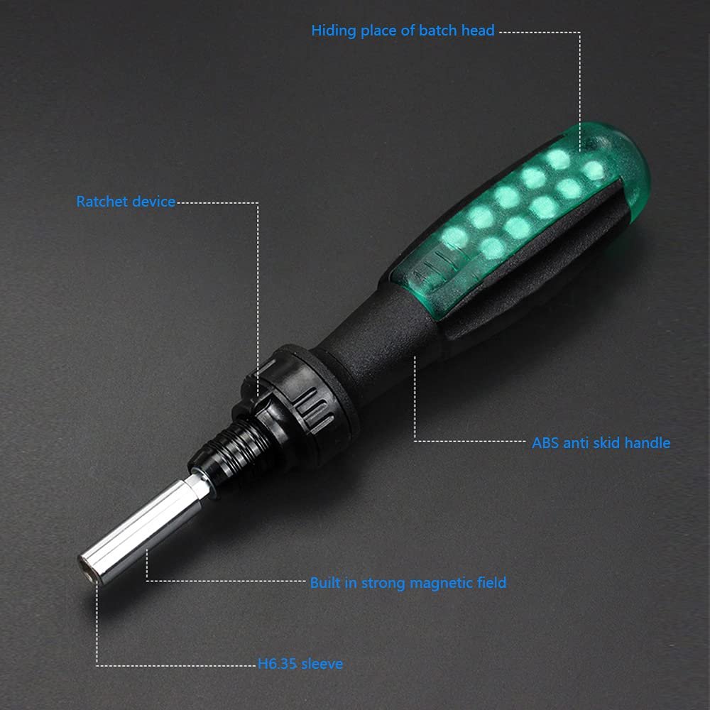 Отвертка с трещоткой 11 в 1 Телескопическая отвертка с трещоткой Набор для ремонта ручных инструментов для бытовой техники DIY, фото №4 Отвертка с трещоткой 11 в 1 Телескопическая отвертка с трещоткой Набор для ремонта ручных инструментов для бытовой техники DIY, фото №4