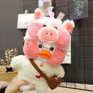 Утка лалафан - Lalafanfan Уточка Мягкая игрушка Cafe mimi duck - Фото 1