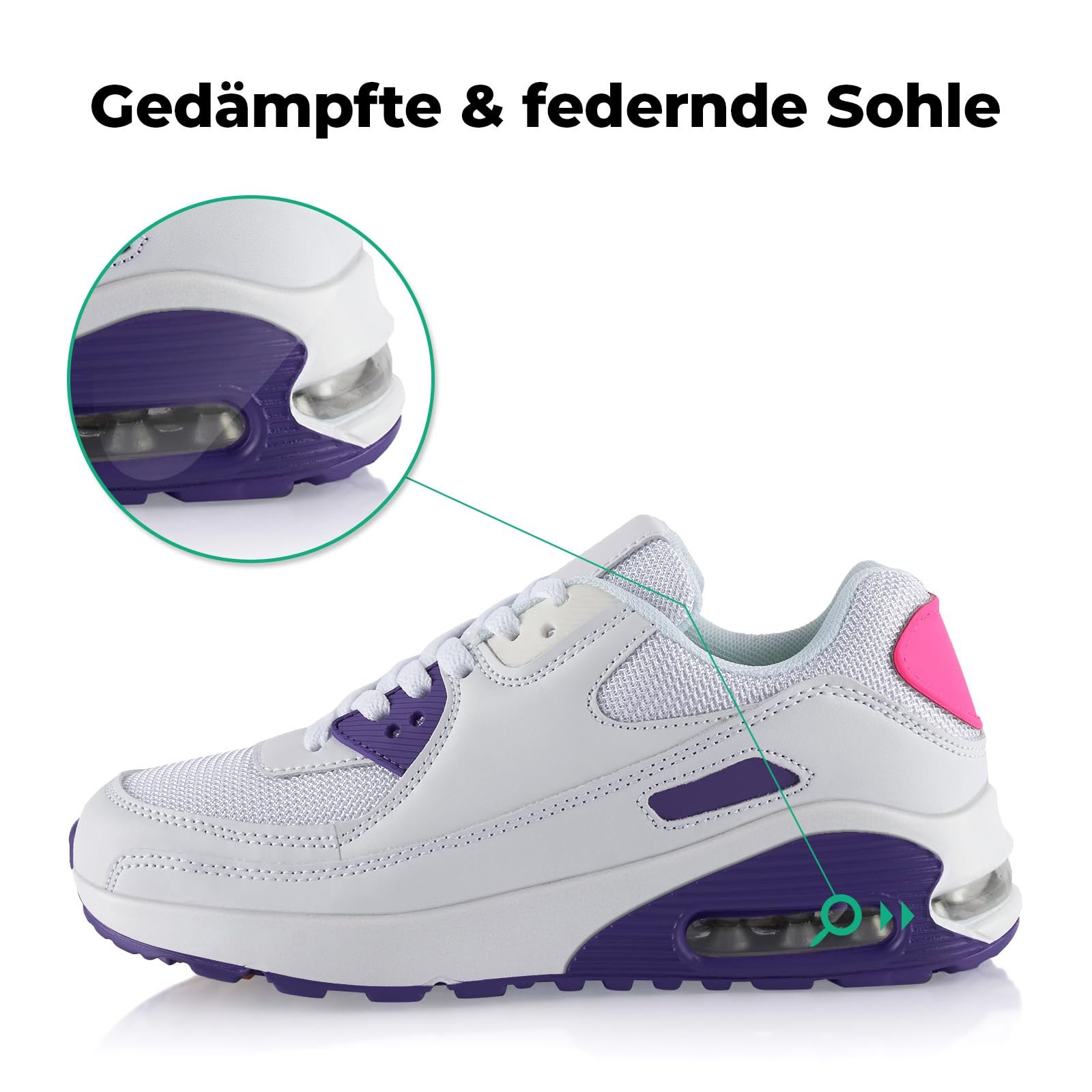 Кросівки Unisex Fusskleidung Амортизовані Спортивні Легкі, фото №2