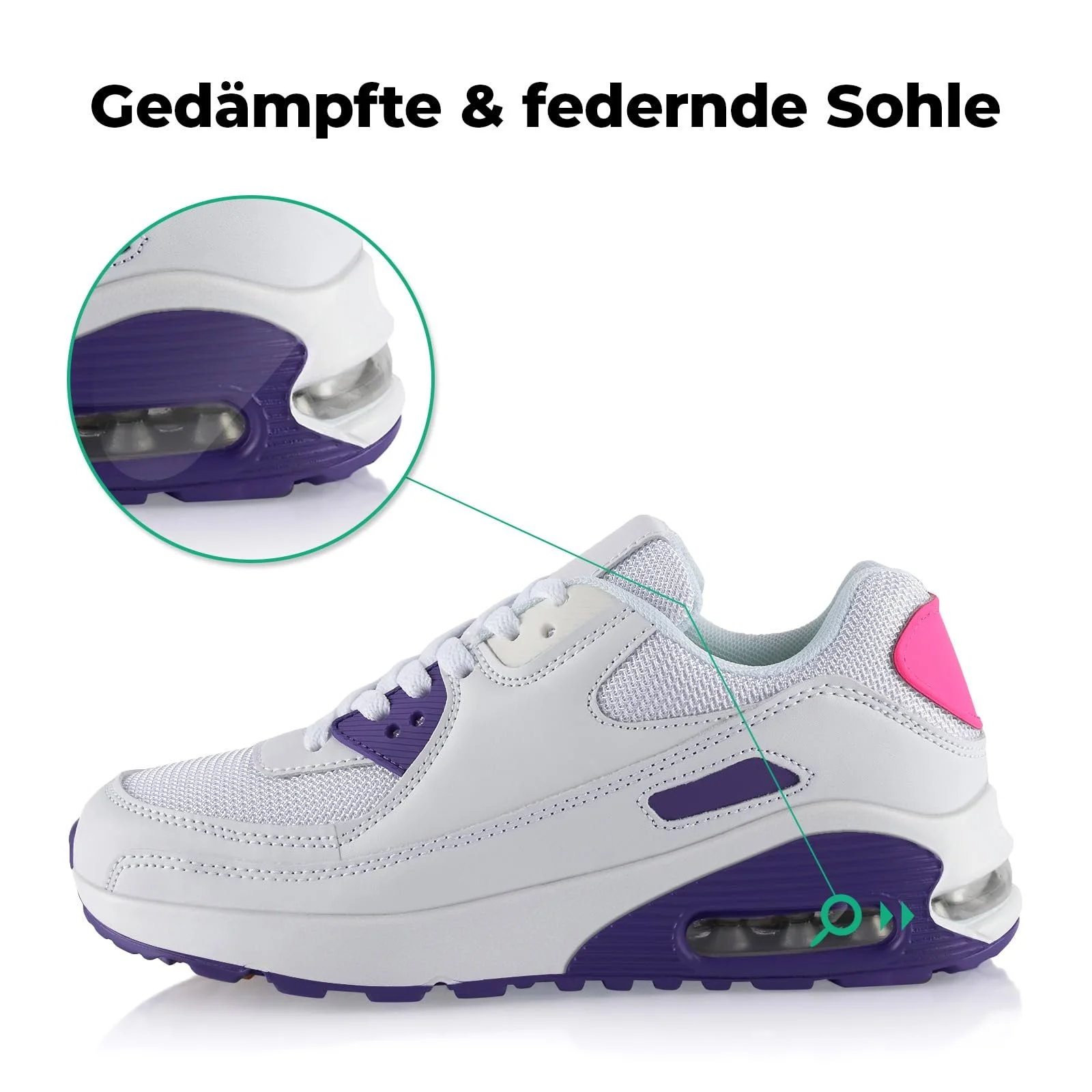 Кросівки Fusskleidung Унісекс, амортизовані спортивні, легкі, фото №2 Кросівки Fusskleidung Унісекс, амортизовані спортивні, легкі, фото №2