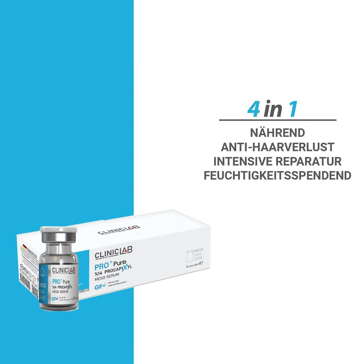 Сироватка Cliniclab Pro+ Pure%14 Procapixyl Growth Factor Meso 6 мл x 10 штук, фото №6