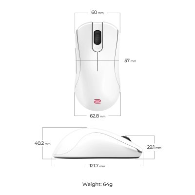 Мышка Zowie ZA13DW Wireless White (9H.N4RBE.A3E), фото №7 Мышка Zowie ZA13DW Wireless White (9H.N4RBE.A3E), фото №7